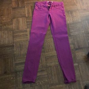 Purple jeans